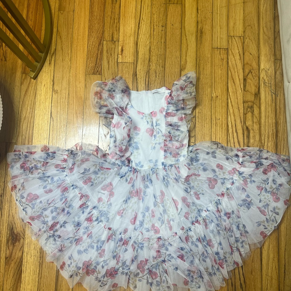 Monnalisa Floral/Cherries Kids Dress